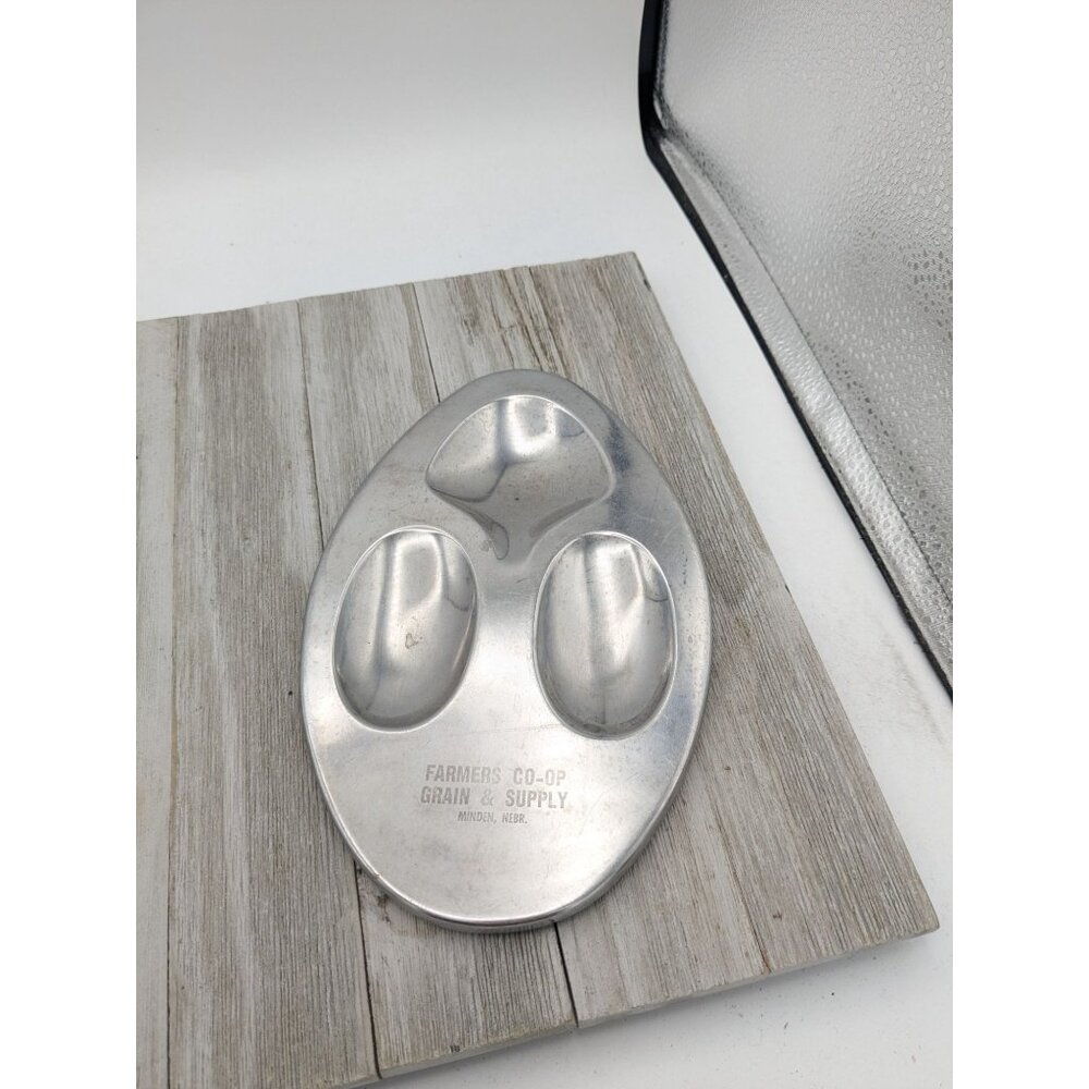 Vintage Vernco #1 Stainless Steel Spoon Rest Egg Shaped 8 1/4" Japan